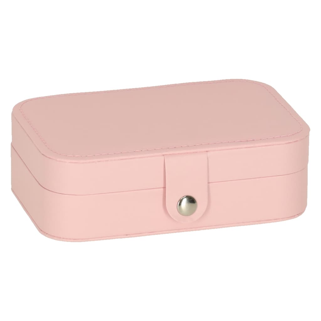 Szkatułka pudełko na biżuterię organizer różowy